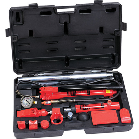 NORCO PROFESSIONAL LIFTING 10 Ton Collision Repair Kit - Cast Adapters w/gauge 910006B